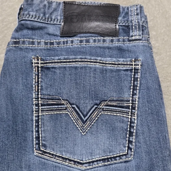 Rock And Roll Denim Revolver Slim Straight Leg Jeans Mens Size 36x33 Western - Picture 1 of 11